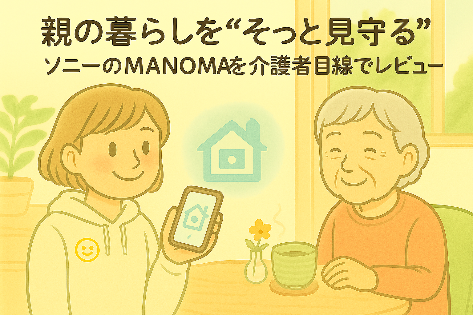 親の暮らしをそっと見守るソニーのMANOMAを介護者目線でレビュー